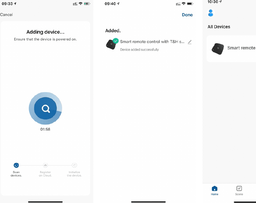 设备已添加到 T3 Smart App