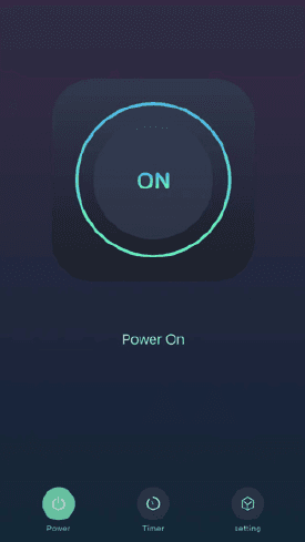 App 中的智能插座开/关控制